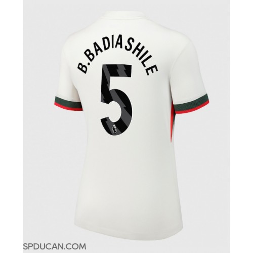 Zenski Nogometni Dres Chelsea Benoit Badiashile #5 Gostujuci 2025-26 Kratak Rukav Zenski Nogometni Dres Chelsea Benoit Badiashile #5 Gostujuci 2025-26 Kratak Rukav